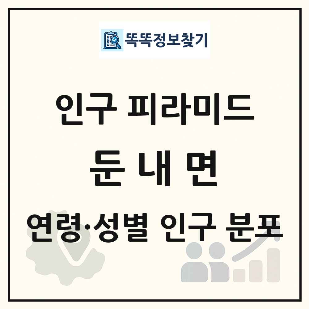 둔내면 인구 피라미드 링크 그림